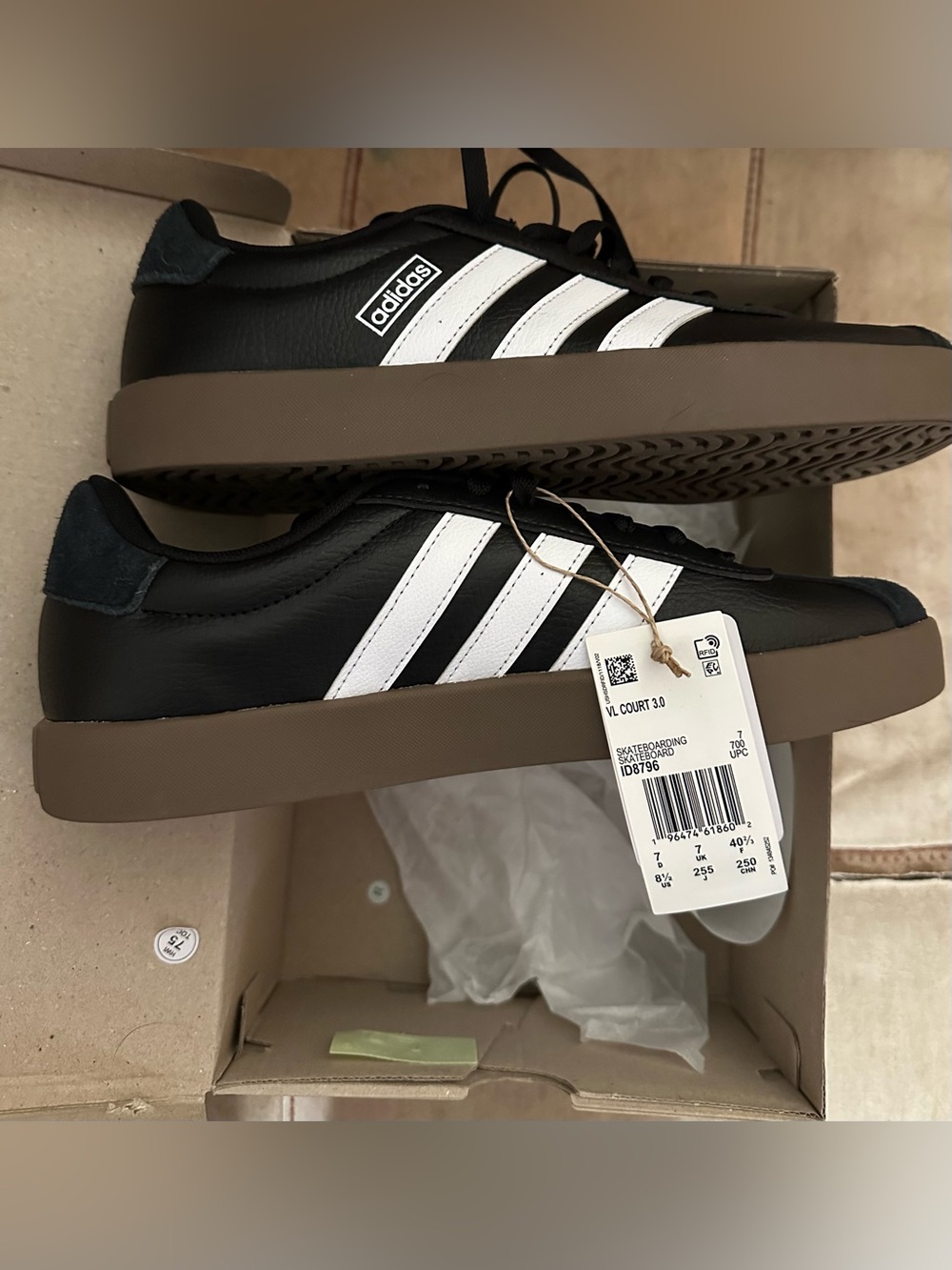 adidas White and Black VL Court 3.0 
Women’s